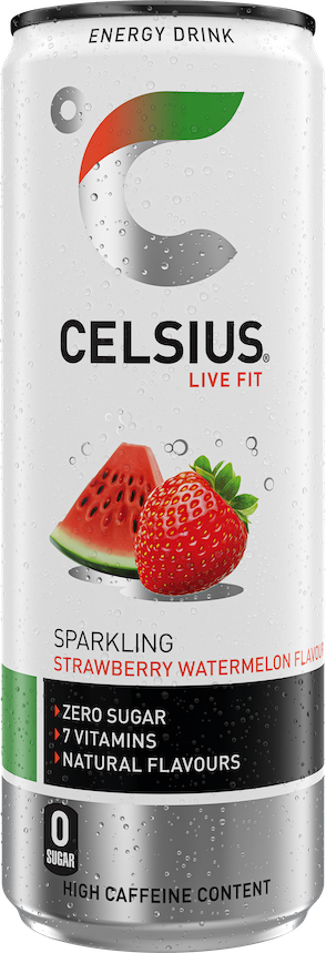 CELSIUS® STRAWBERRY WATERMELON Can Label