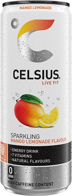 CELSIUS® MANGO LEMONADE Can Label